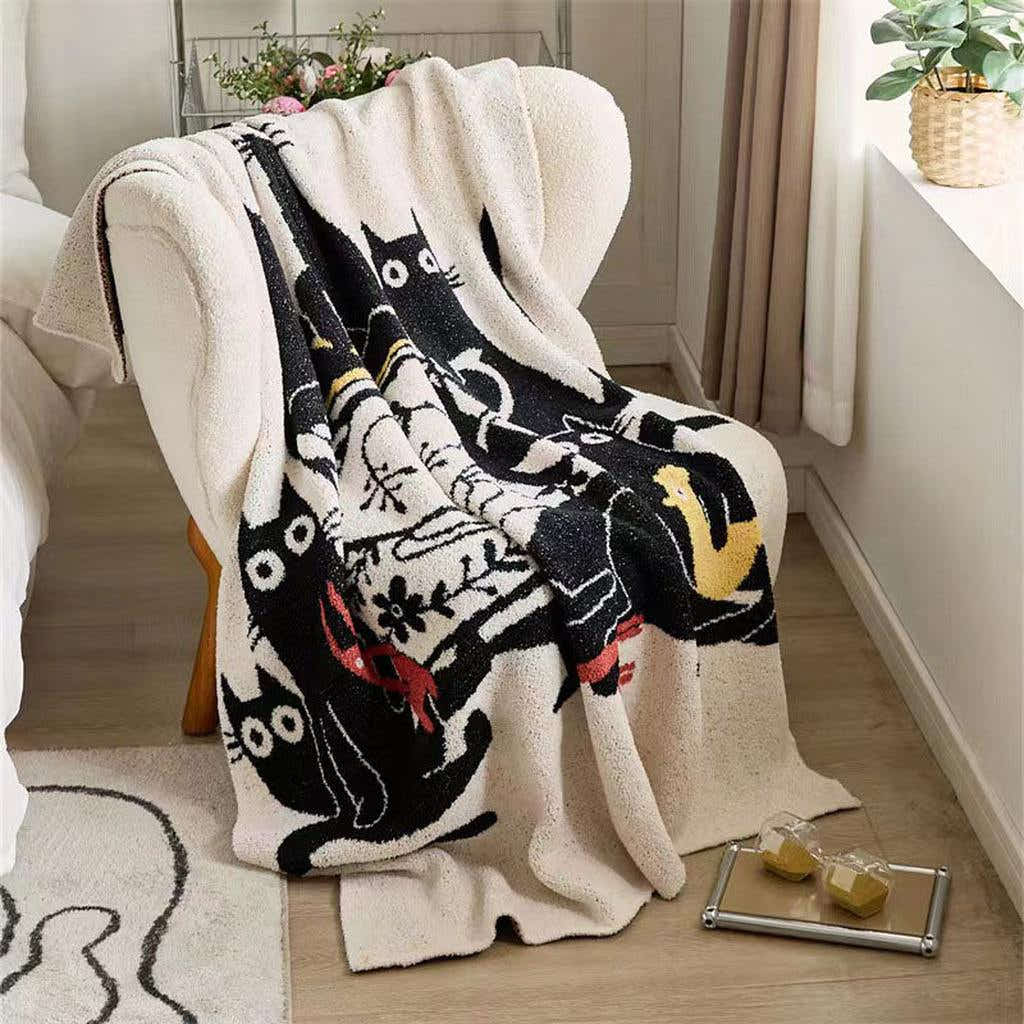 Funny Cats Fleece Blanket
