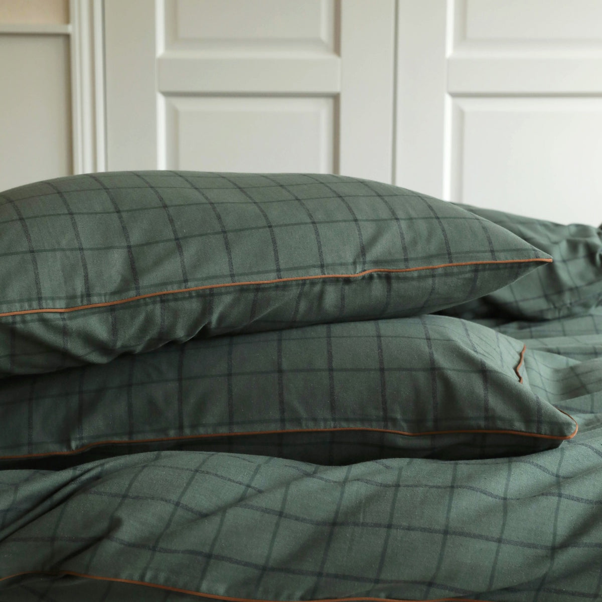 Heritage Plaid Cotton Flannel Bedding Set original reference image 8
