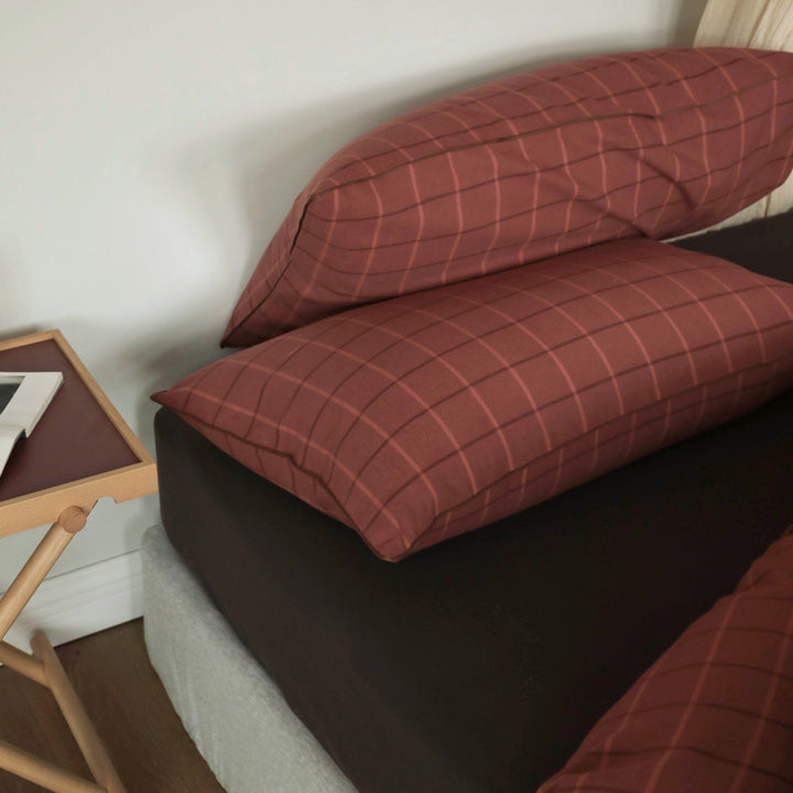 Heritage Plaid Cotton Flannel Bedding Set original reference image 15