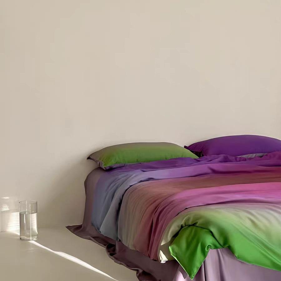Beautiful view of Neutral Ombre Colored Bedding For Luxury Apartments