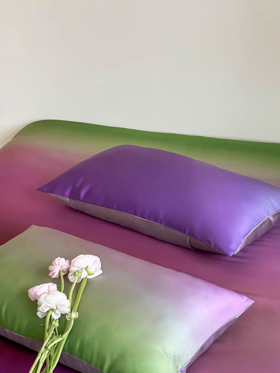 Juego de cama de lujo Ombre Aurora - Púrpura (sin relleno)