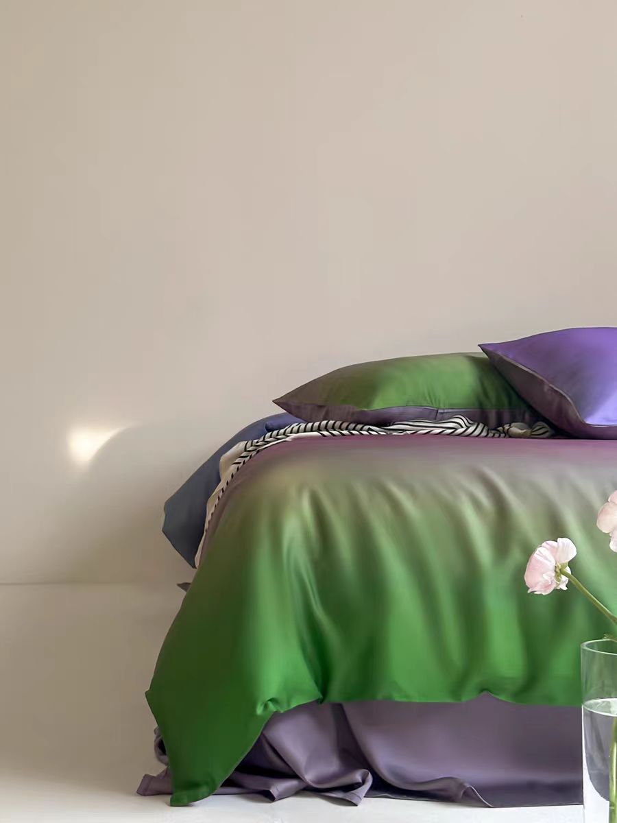 Juego de cama de lujo Ombre Aurora - Púrpura (sin relleno)