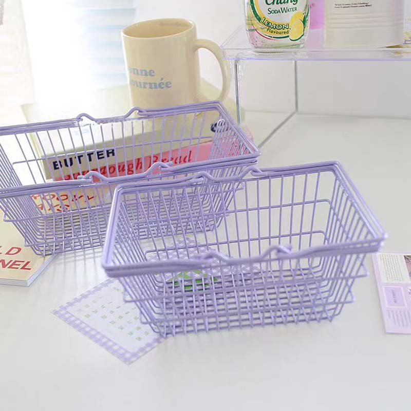 Mini Shopping Cart Storage Basket