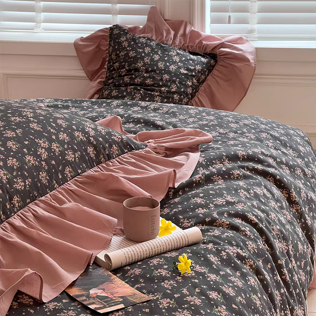 Spring Garden Ruffle Duvet Cover