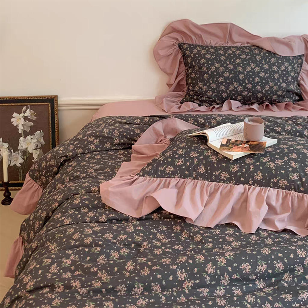 Spring Garden Ruffle Bedding Set