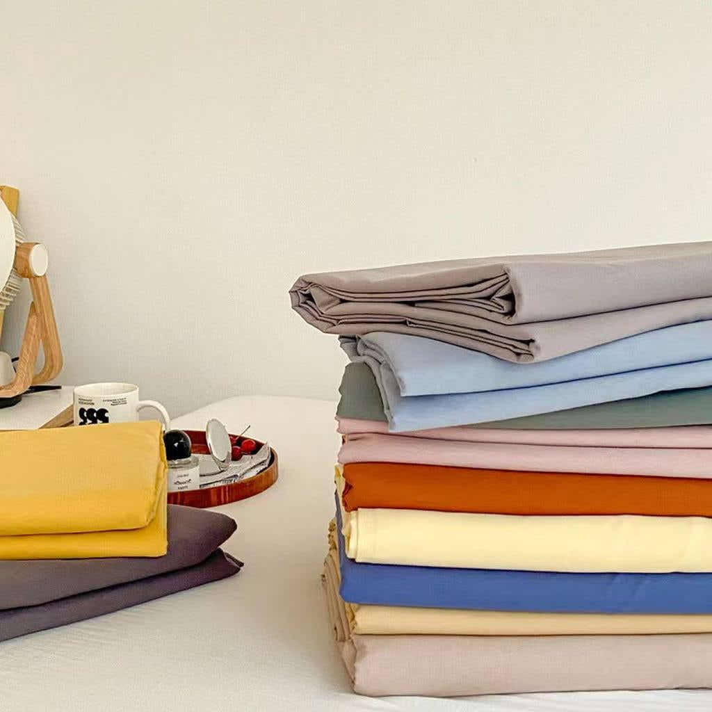 Washed Cotton Sheet Set - 14 colors