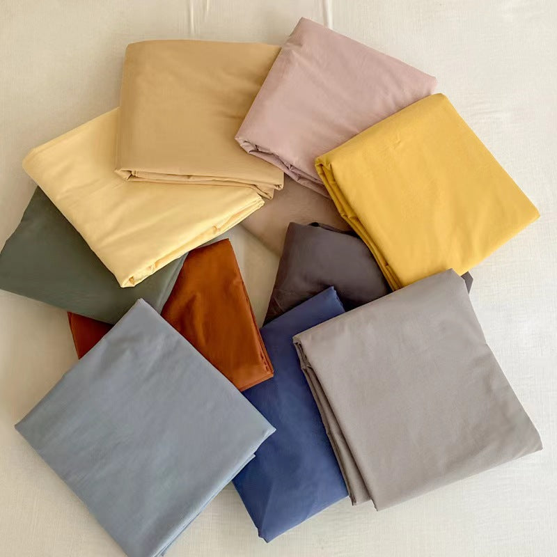 Ensemble de draps en coton lavé - 14 couleurs