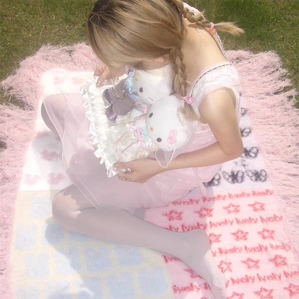 Y2K Girly Patchwork Blanket